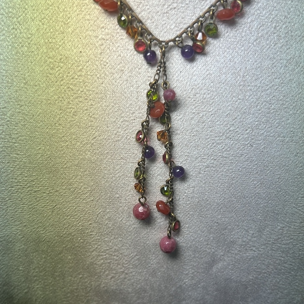 Liz Palacios Necklace with natural Stones. - Picture 3 of 5
